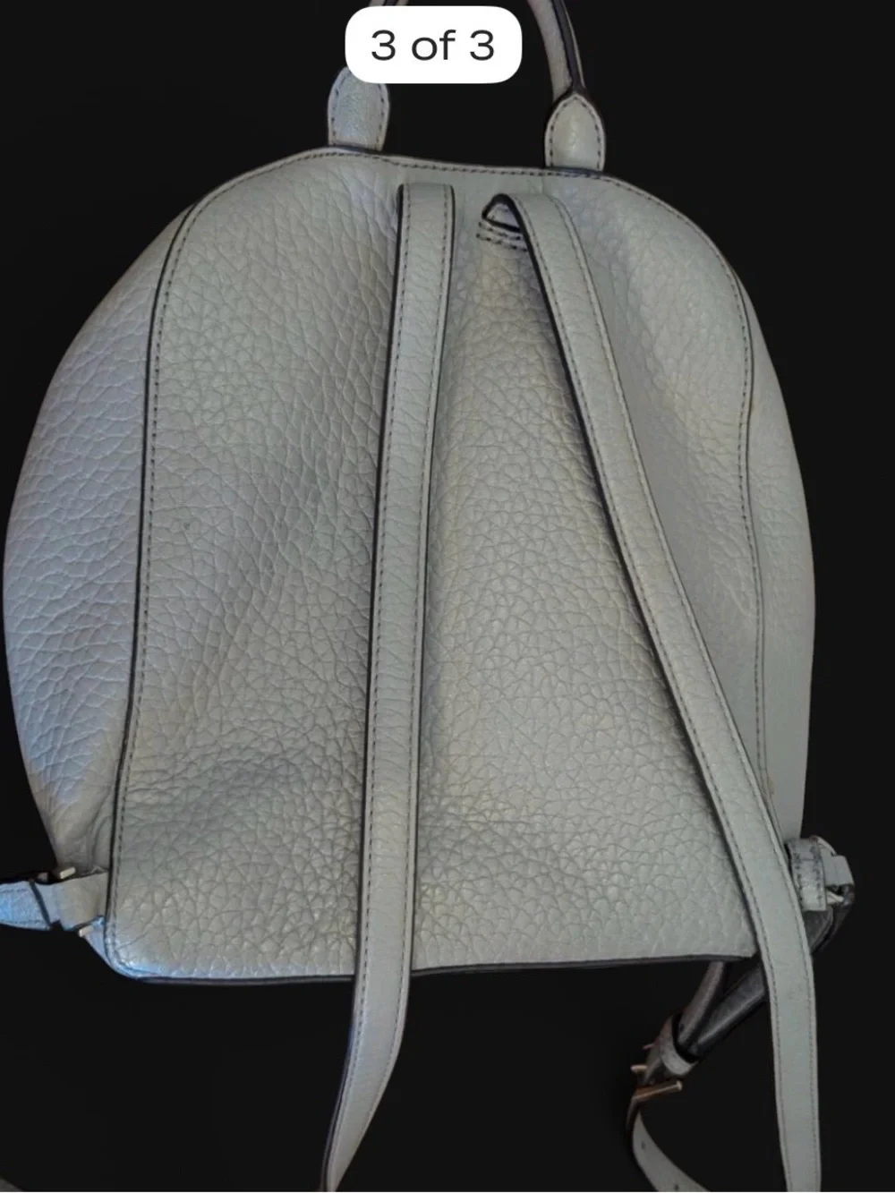 kate spade Pebbled Leather Backpack - Light Gray
